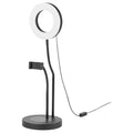 Aro de luz con soporte de móvil